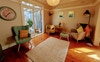 Kitchen lounge with balcony doors