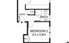 Bedroom 2 is the vacant one