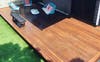 Shade solution over deck for hot days 