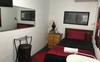 King single bed+ wardrobe desk chair in Room 4