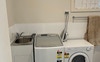 Laundry/bathroom with clothes washer & dryer
