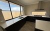 Kitchen  with outside service window,