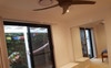 Mirrored wardrobes and private entrance to the cou