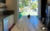 Kitchen to private rooftop 