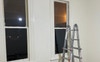 awaiting new curtains + blinds