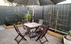 Outside seating area.