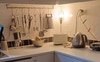 Large sized kitchen with Clothes Washing Machine