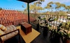 Large balcony off kitchen lounge 