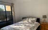 Queen size bed, freshly painted. 